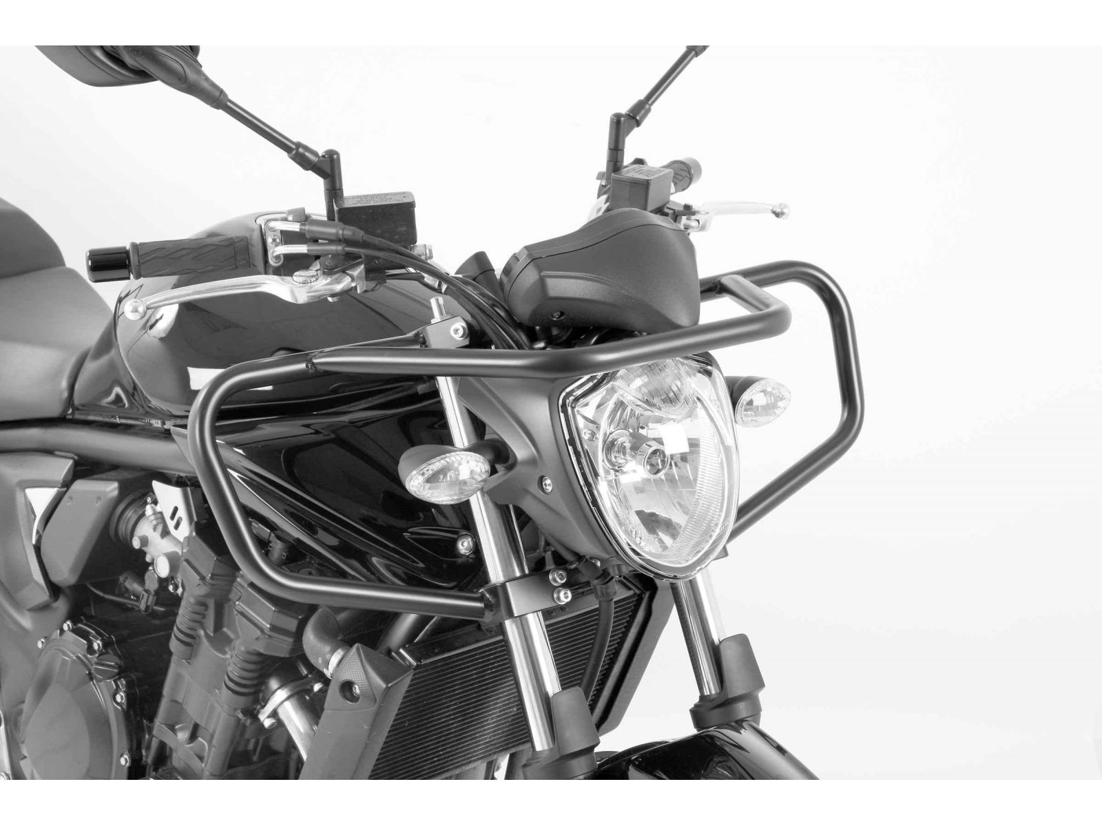 Defensas de Manillar en Negro Especiales para Autoescuela para Suzuki GSF 650 N Bandit desde 2010