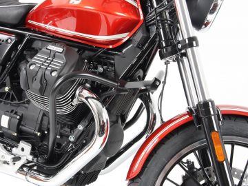 Protector de Motor Negro para  Moto Guzzi V9 Roamer desde 2016 de Hepco&Becker