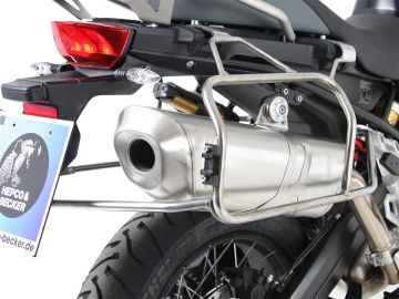 Soporte lateral Cutout de acero inoxidable. incl. cajas laterales Xplorer Cutout para BMW F 850 GS (2018)