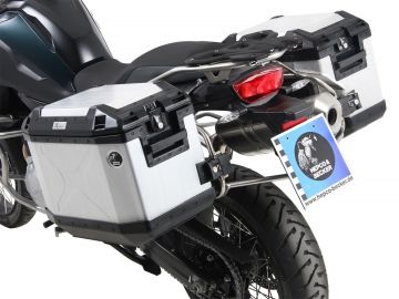 Soporte lateral Cutout de acero inoxidable. incl. cajas laterales Xplorer Cutout para BMW F 850 GS (2018)